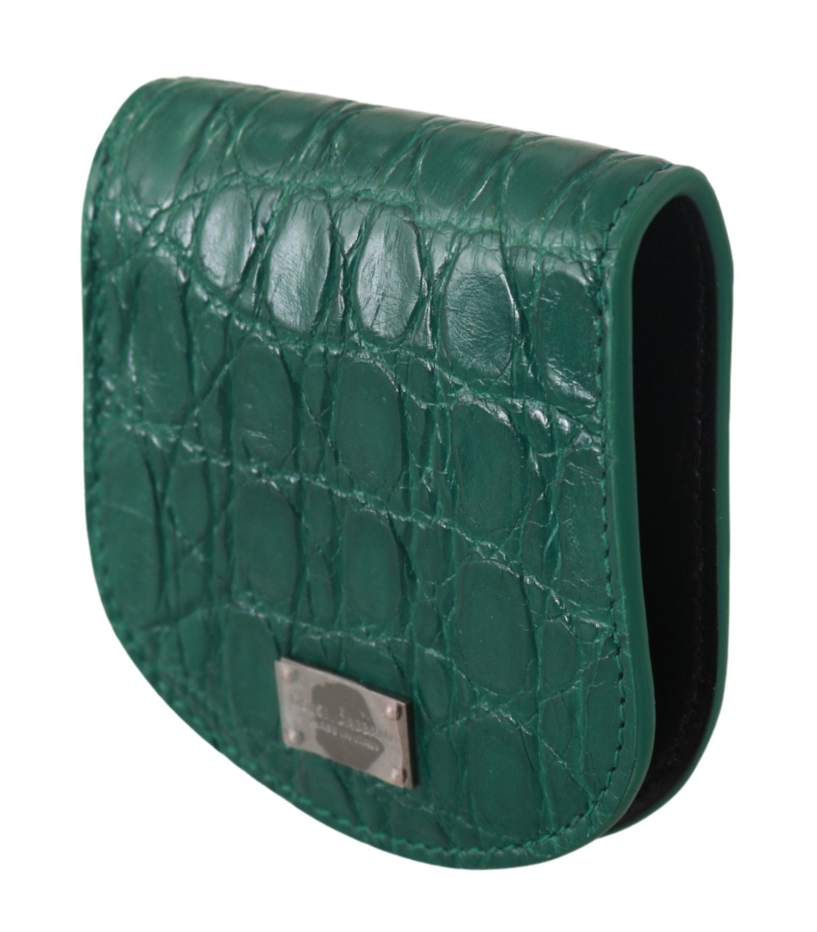 Portacondom Dolce & Gabbana in Pelle Esotica Verde