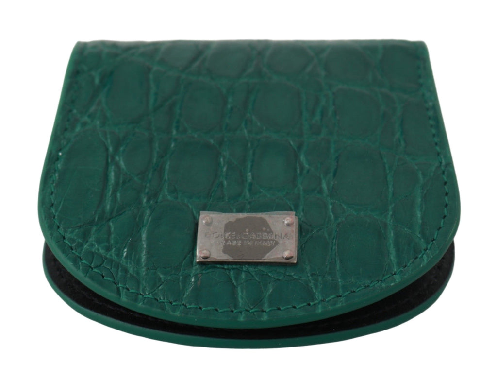 Portacondom Dolce & Gabbana in Pelle Esotica Verde