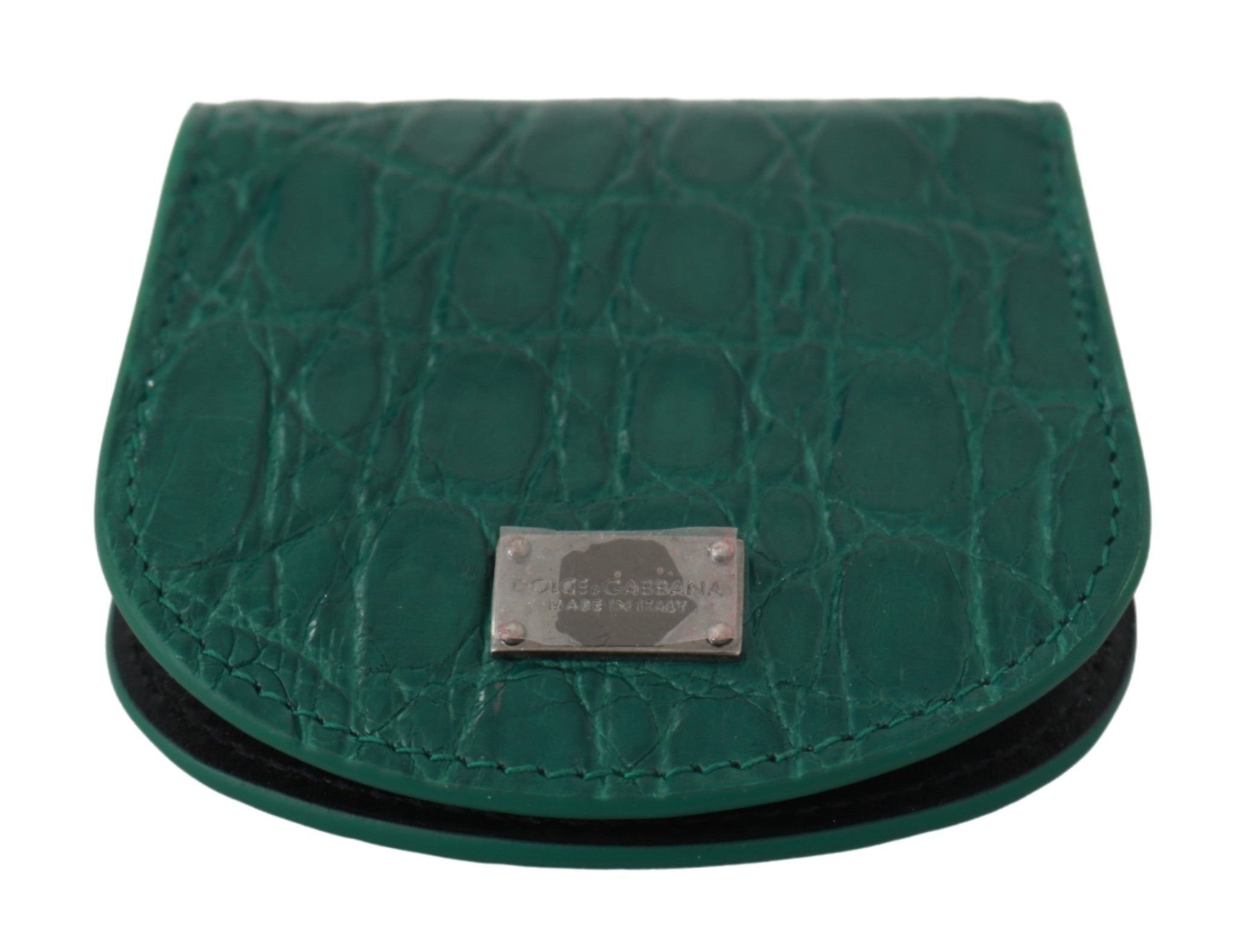 Portacondom Dolce & Gabbana in Pelle Esotica Verde