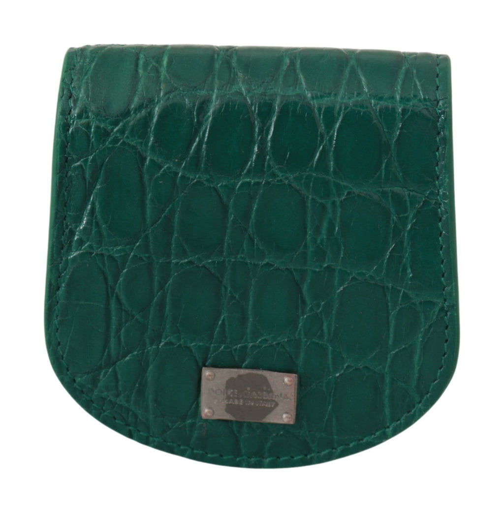 Portacondom Dolce & Gabbana in Pelle Esotica Verde