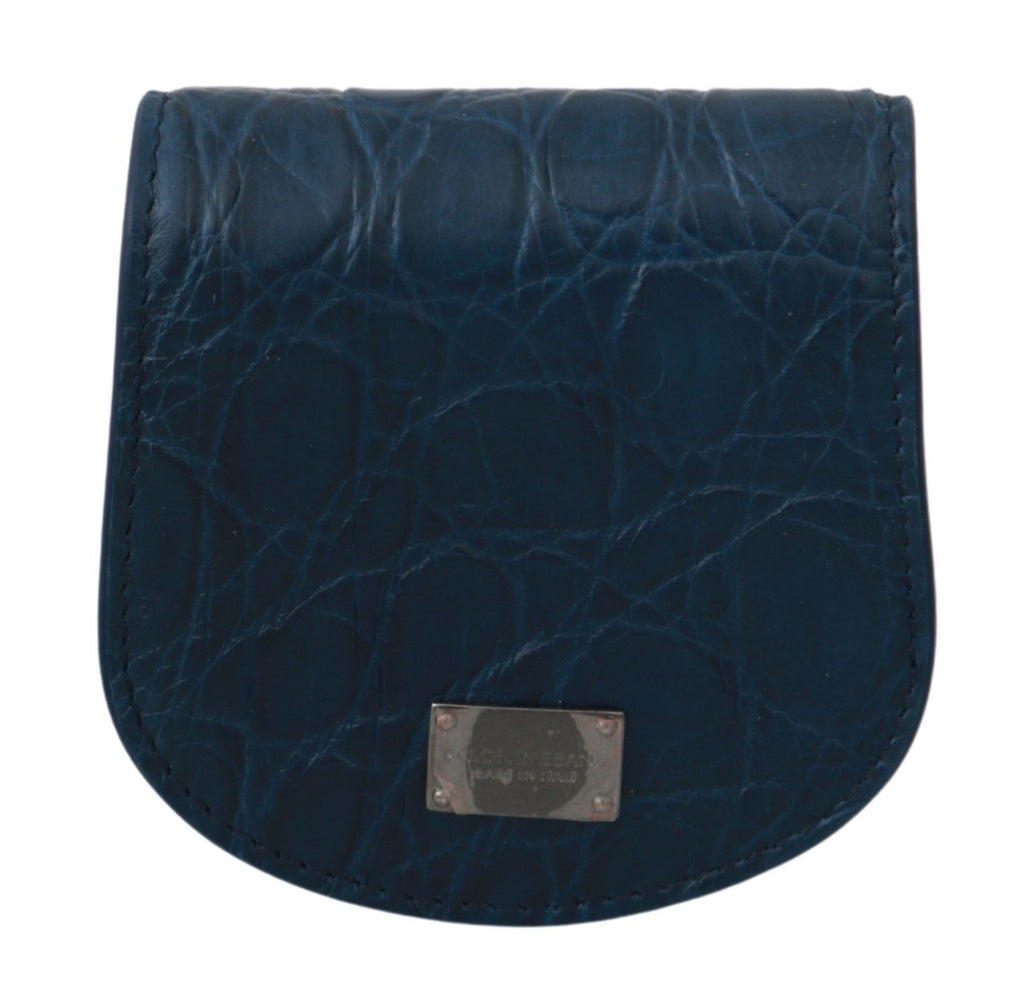 Dolce & Gabbana Custodia Portacondom Tascabile in Pelle Blu