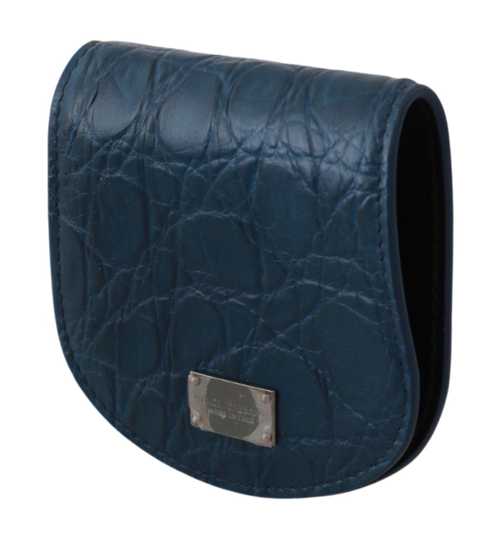 Dolce & Gabbana Custodia Portacondom Tascabile in Pelle Blu