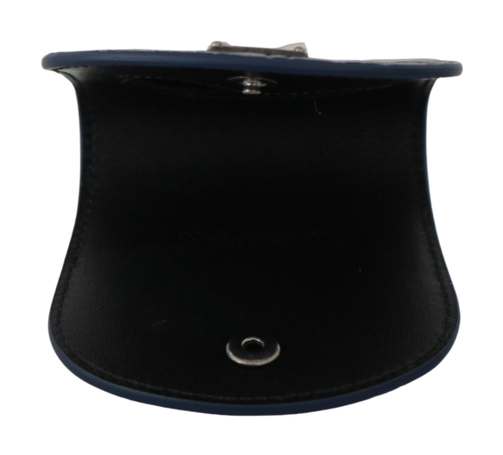 Dolce & Gabbana Custodia Portacondom Tascabile in Pelle Blu