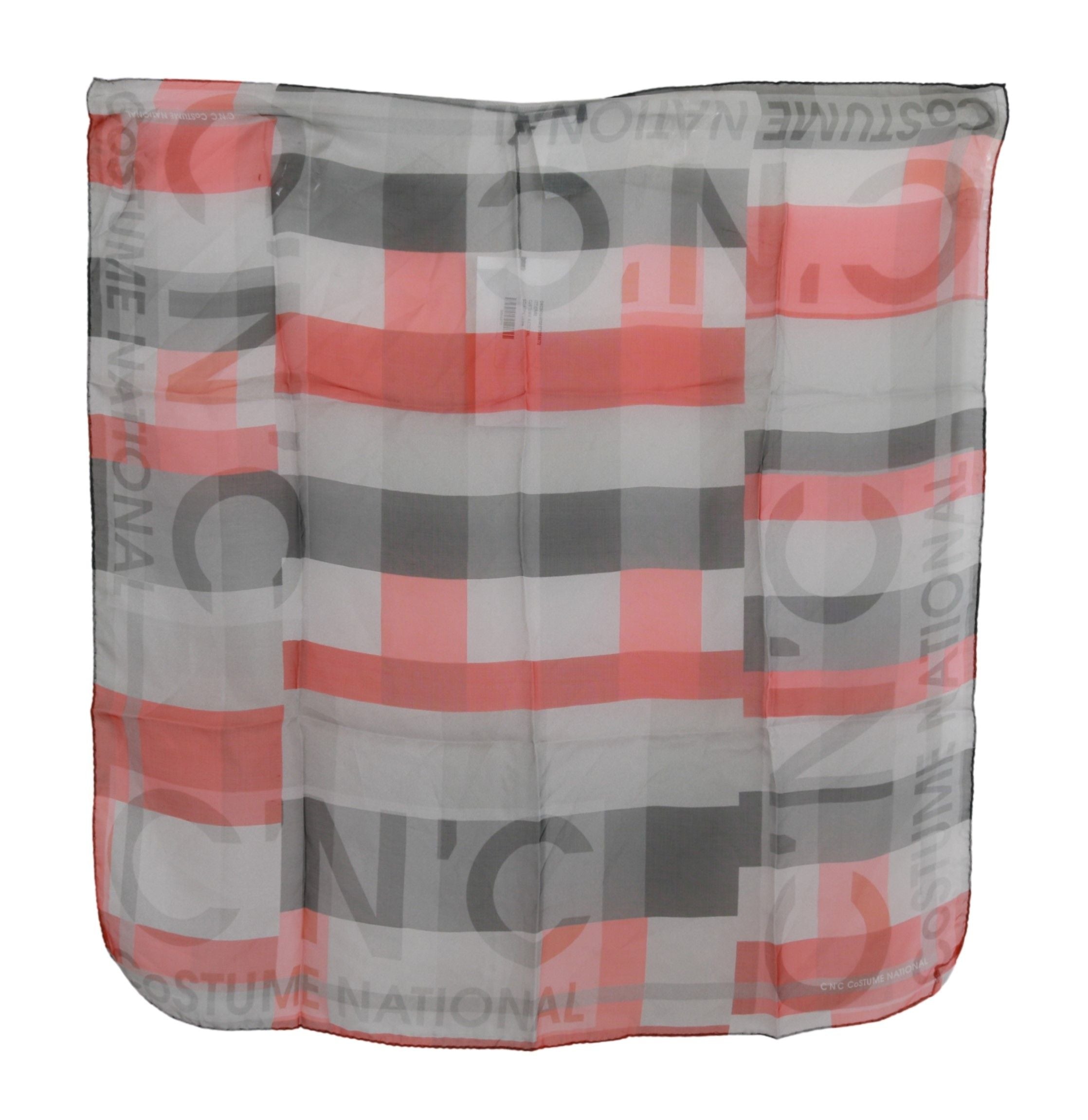 Sciarpa grigia di seta 100% di Costume National Red