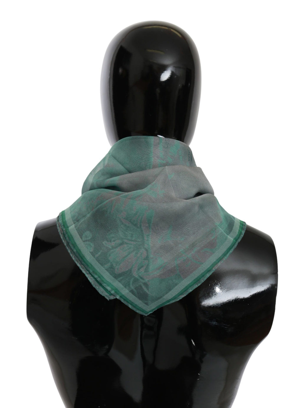 Costume National Sciarpa Foulard Stola di Seta Verde