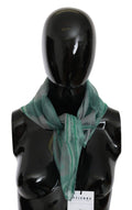 Costume National Sciarpa Foulard Stola di Seta Verde