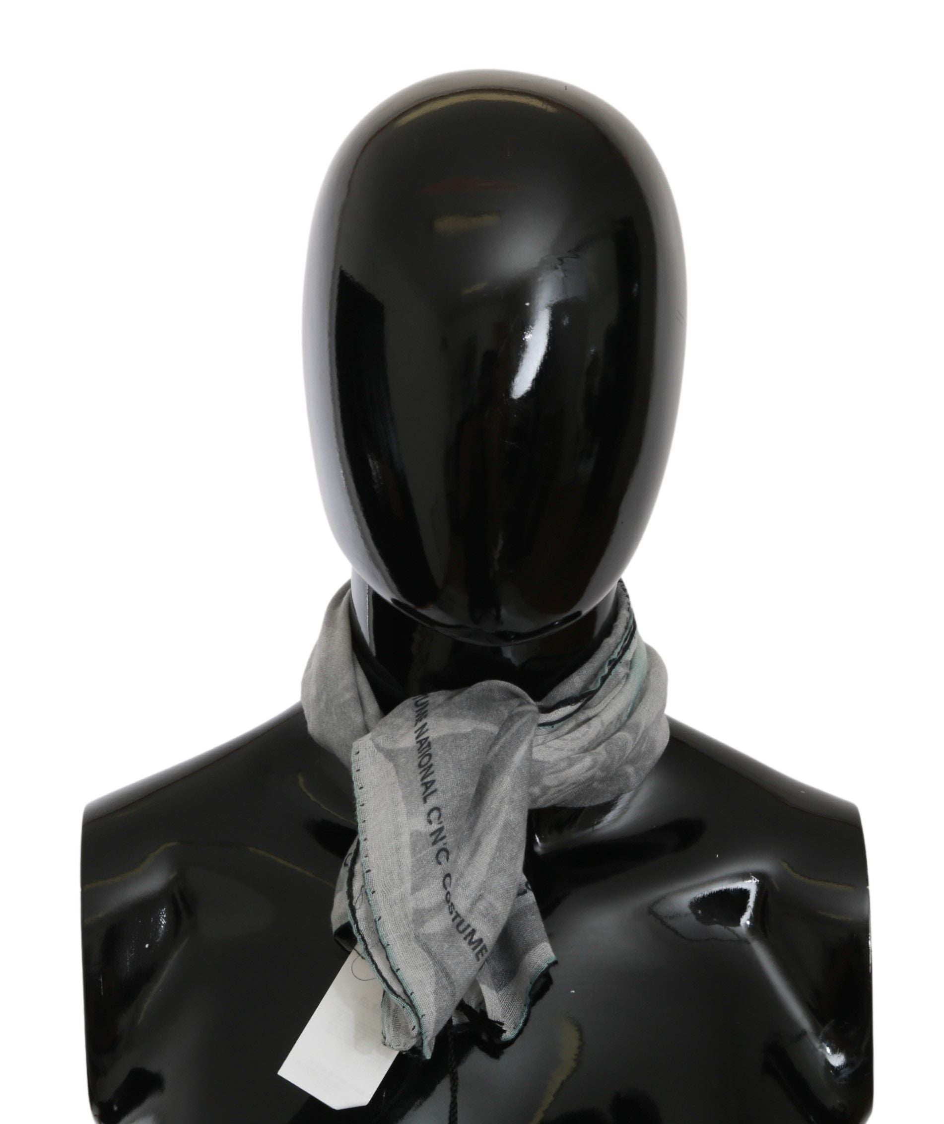 Sciarpa Foulard Stola in Seta Grigia Costume National
