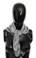 Sciarpa Foulard Stola in Seta Grigia Costume National