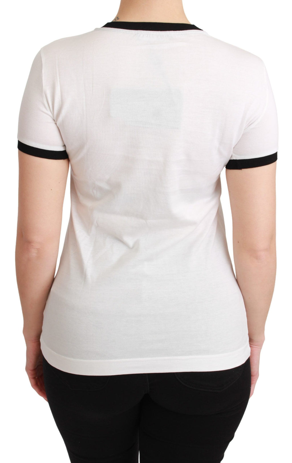 T-shirt Dolce & Gabbana bianca ANNO DEL MAIALE in cotone