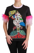 Dolce & Gabbana T-shirt in cotone nera ANNO DEL MAIALE