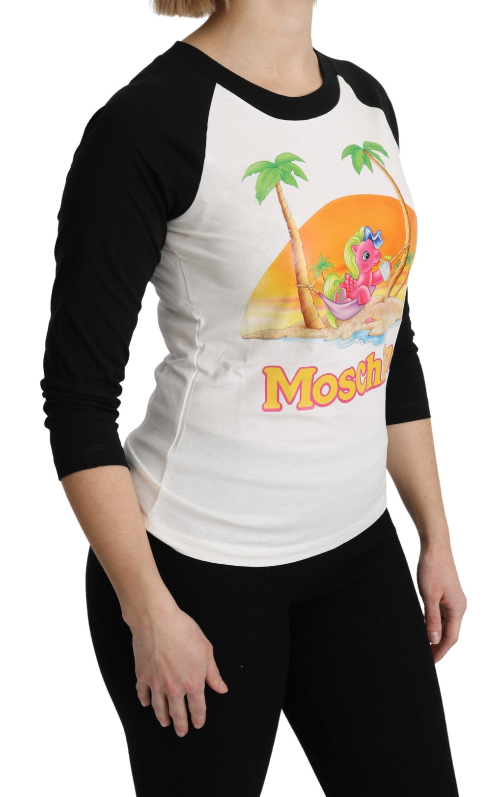 Moschino T-shirt in cotone bianco My Little Pony Top T-shirt