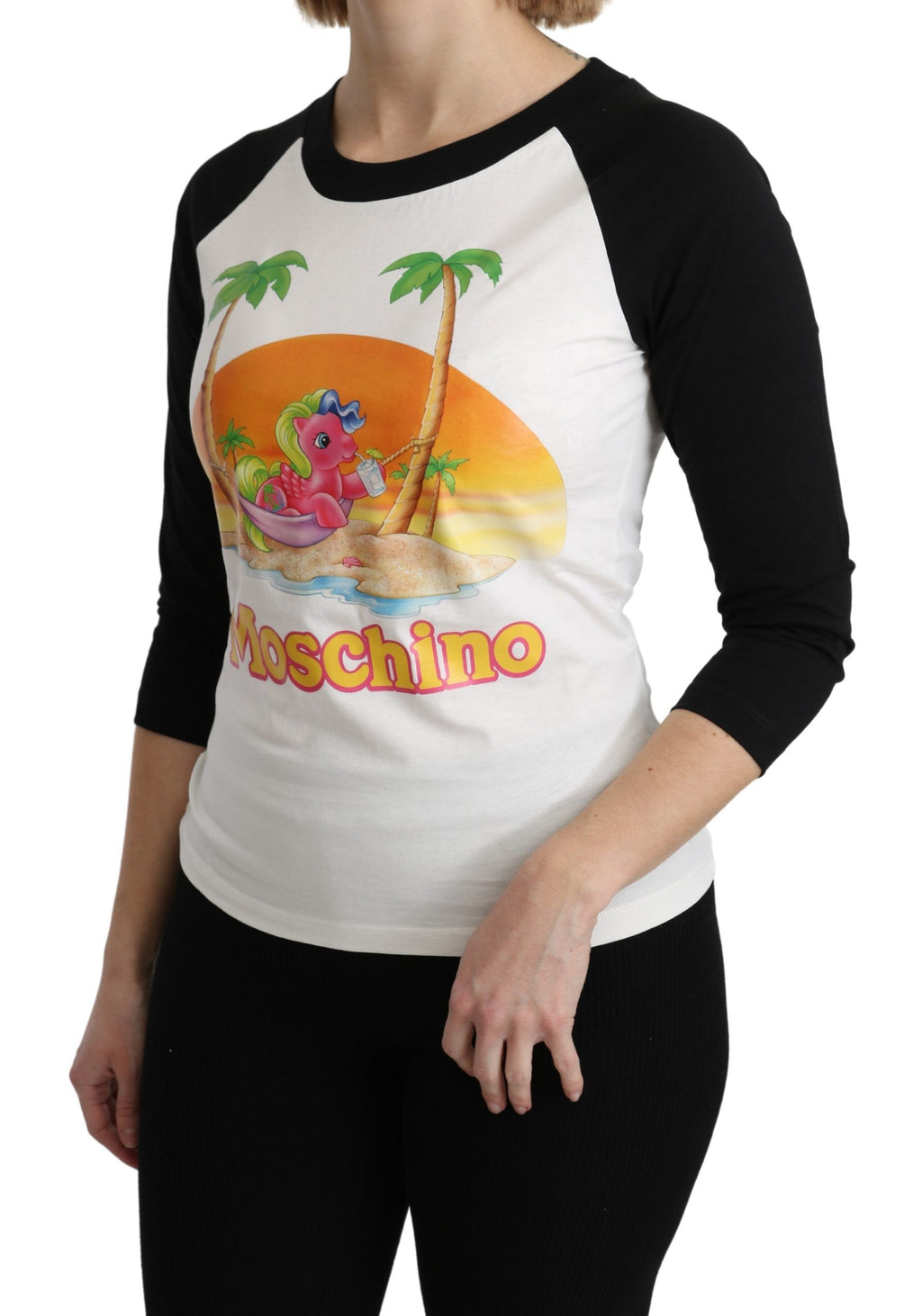 Moschino T-shirt in cotone bianco My Little Pony Top T-shirt