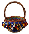 Borsa tote Dolce & Gabbana Agnese in cotone multicolore impreziosita