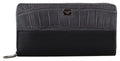 Portafoglio Continental con cerniera perimetrale in pelle nero Dolce & Gabbana