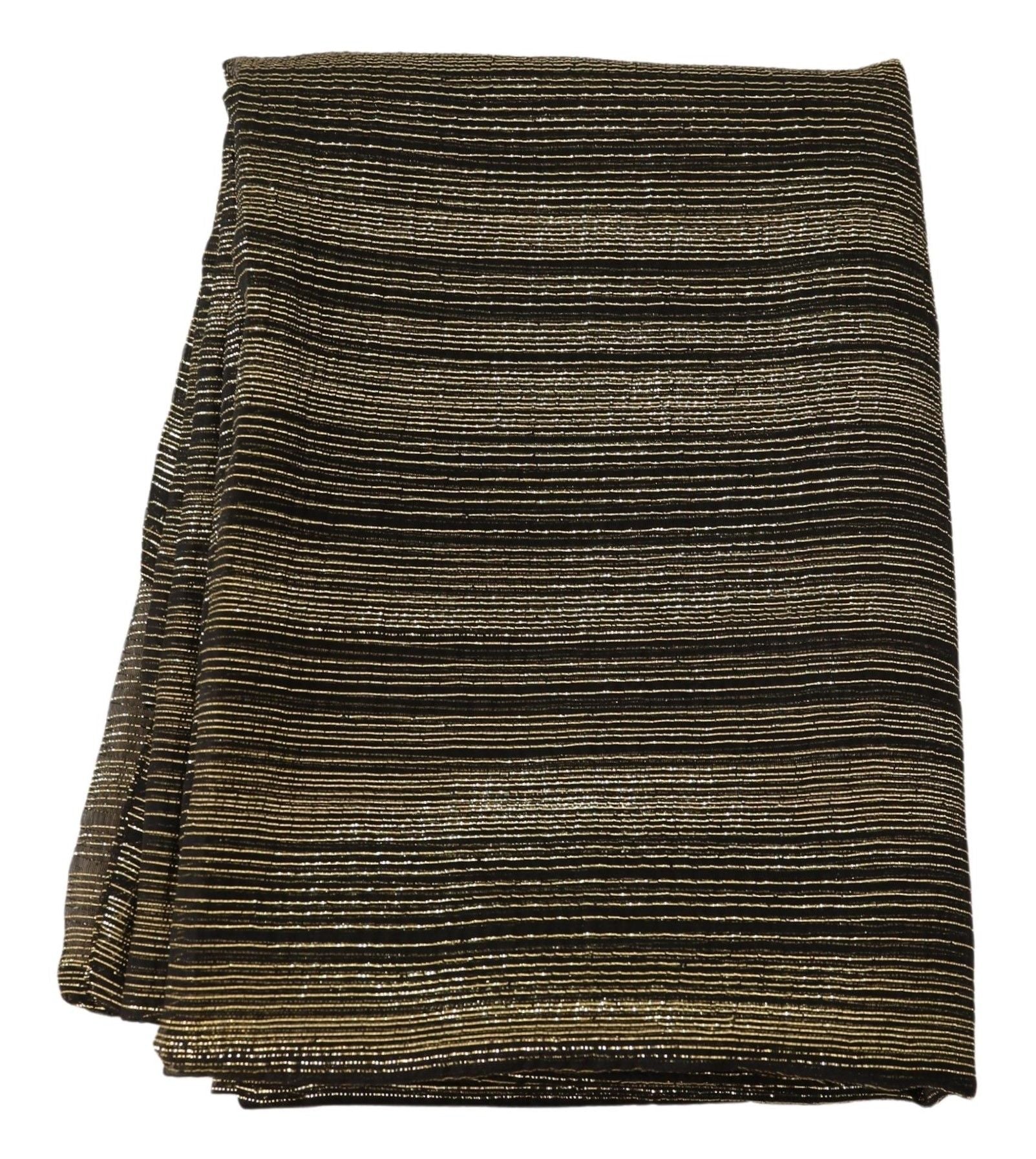 Sciarpa-stola elasticizzata in seta oro metallizzato Dolce & Gabbana