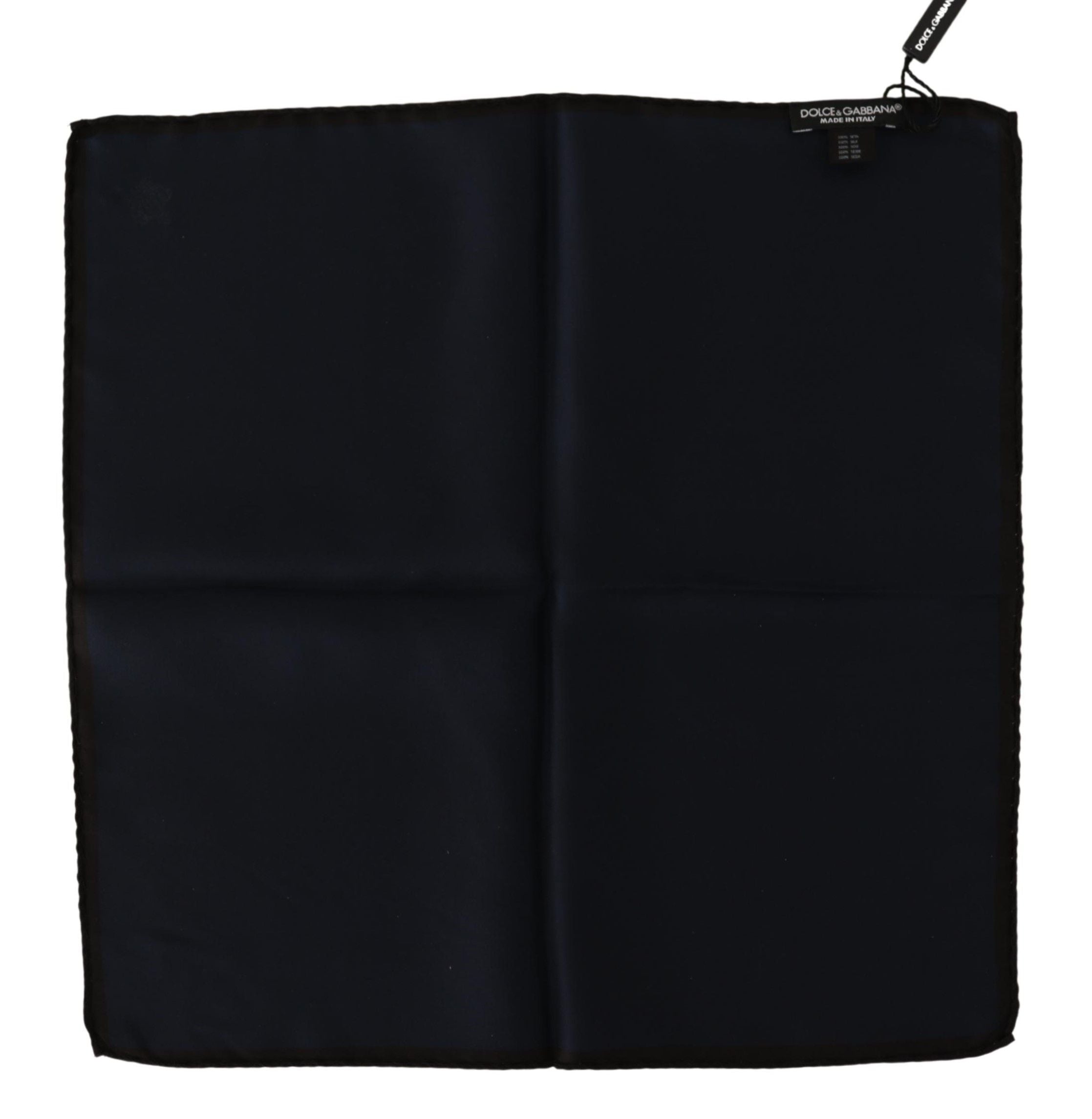 Foulard Quadrato Nero Dolce & Gabbana 100% Seta