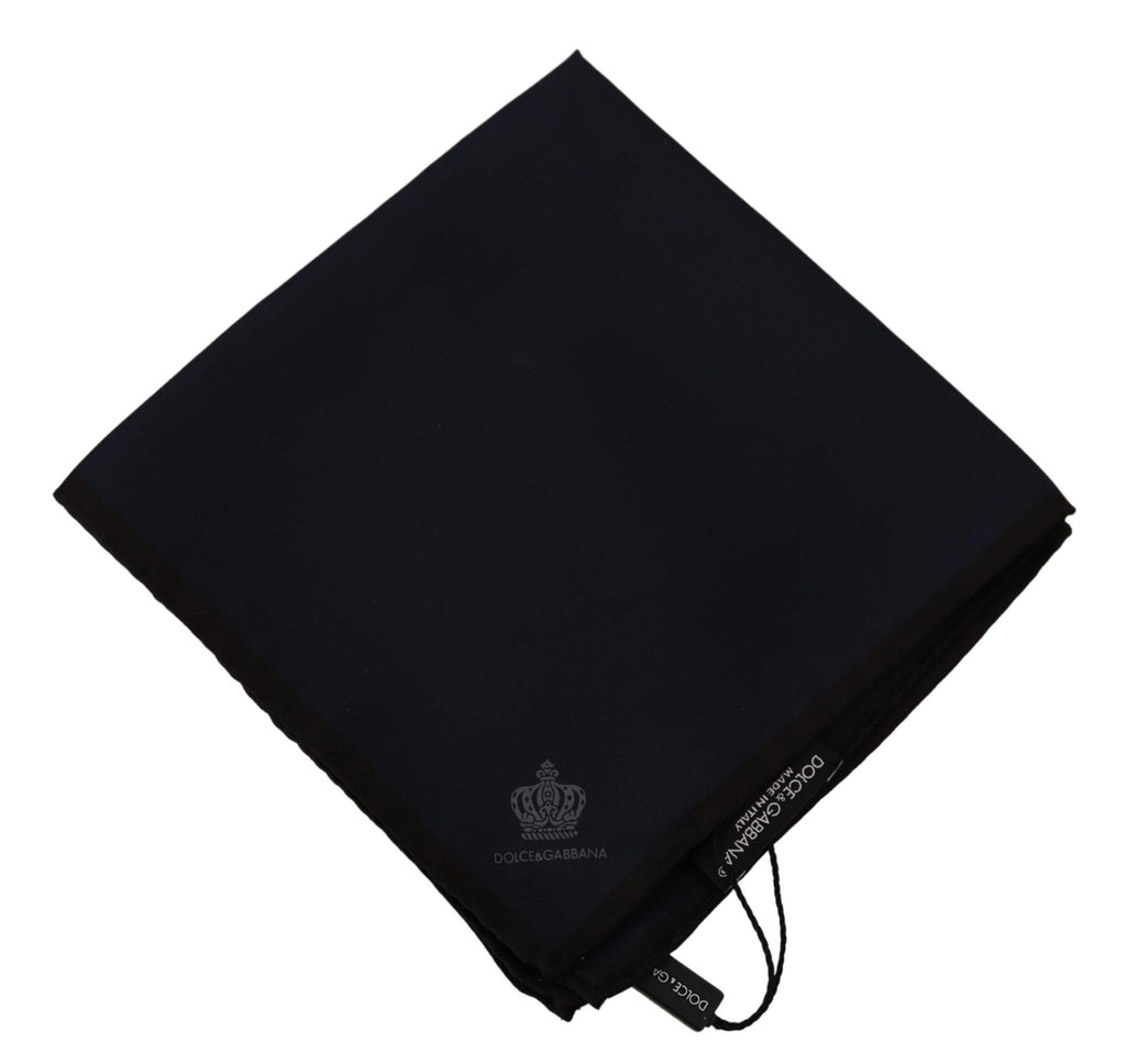 Foulard Quadrato Nero Dolce & Gabbana 100% Seta