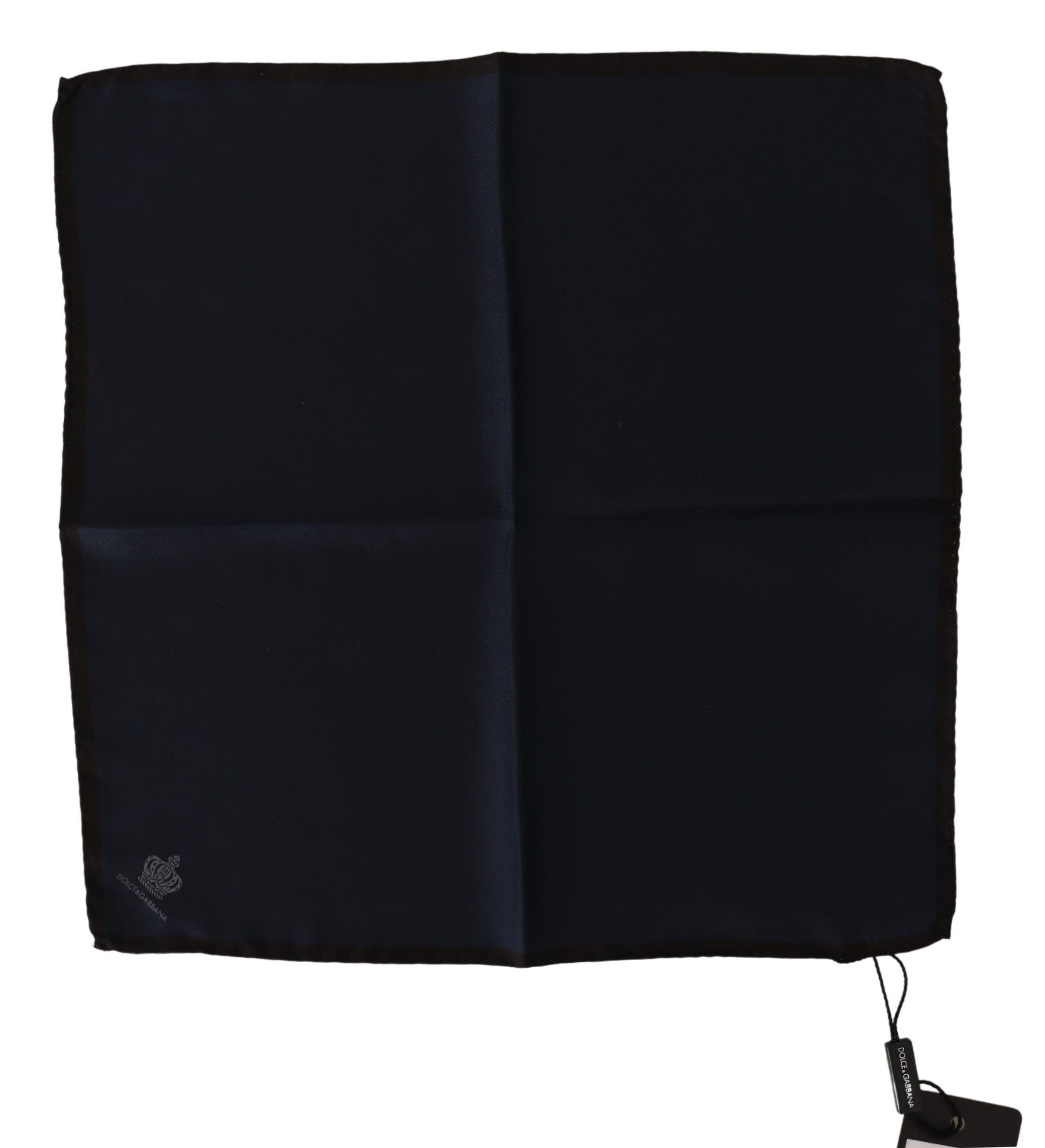 Foulard Quadrato Nero Dolce & Gabbana 100% Seta