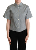 Camicia Dolce & Gabbana in cotone bianco e verde a quadri
