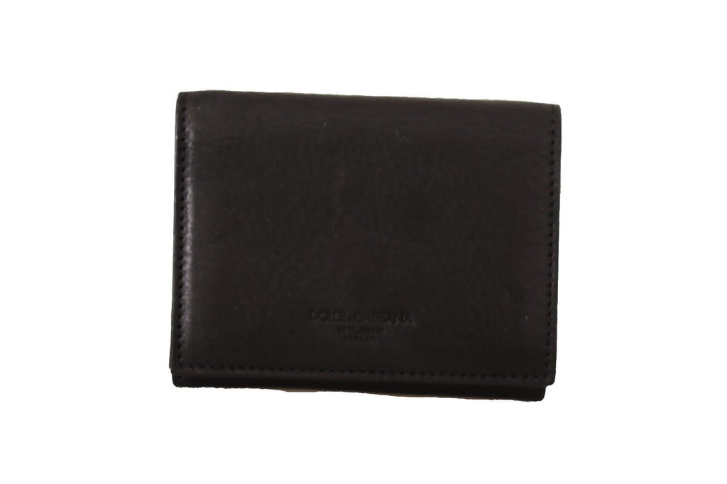 Dolce & Gabbana Portafoglio Multi Kit a Tracolla Trifold in Pelle Nera