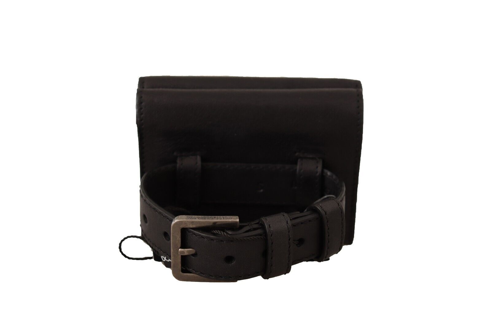 Dolce & Gabbana Portafoglio Multi Kit a Tracolla Trifold in Pelle Nera