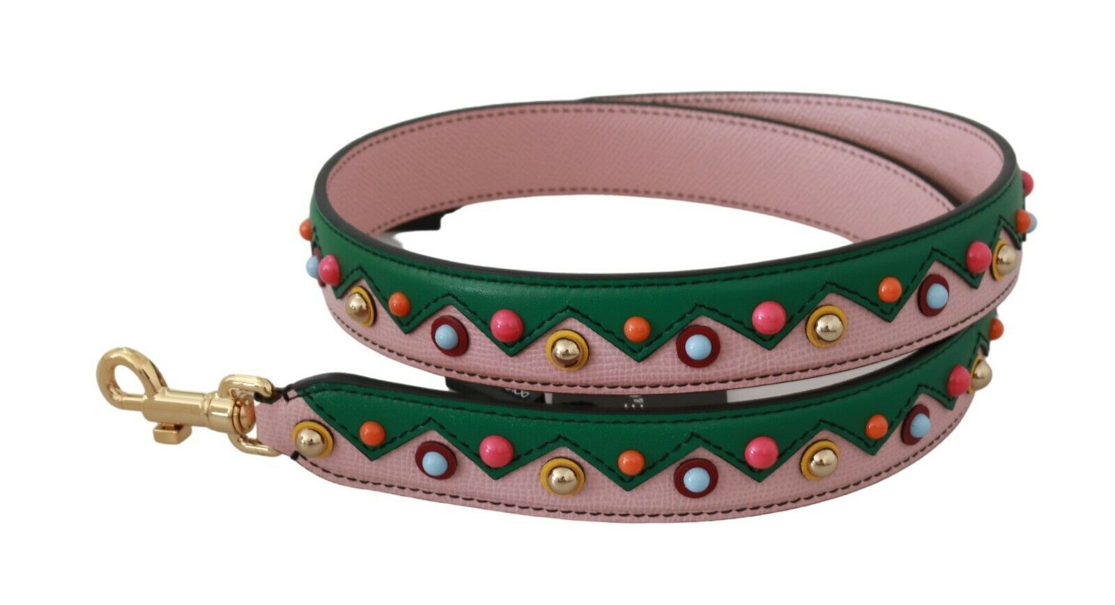 Tracolla Dolce & Gabbana in pelle rosa, accessorio per borsa