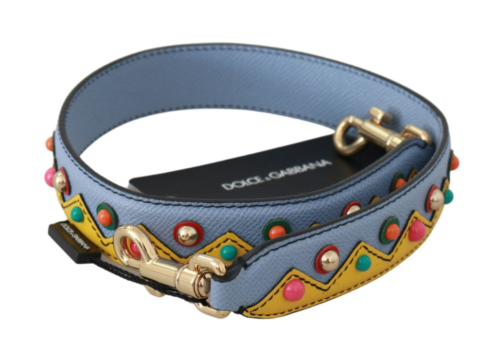 Dolce & Gabbana Tracolla Accessoria Blu in Pelle