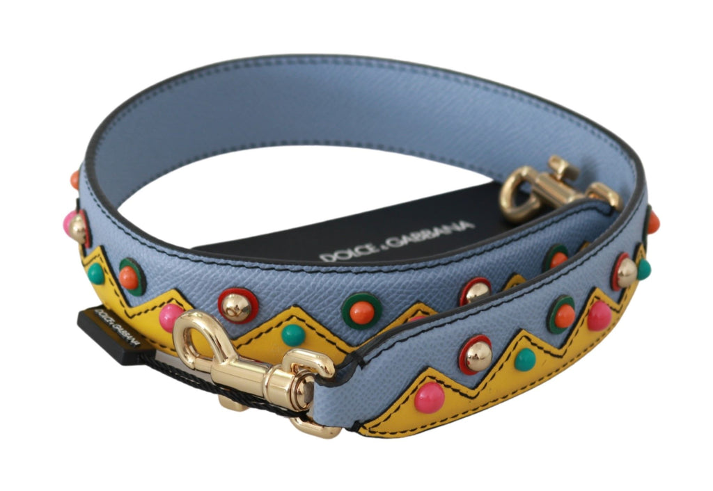 Dolce & Gabbana Tracolla Accessoria Blu in Pelle