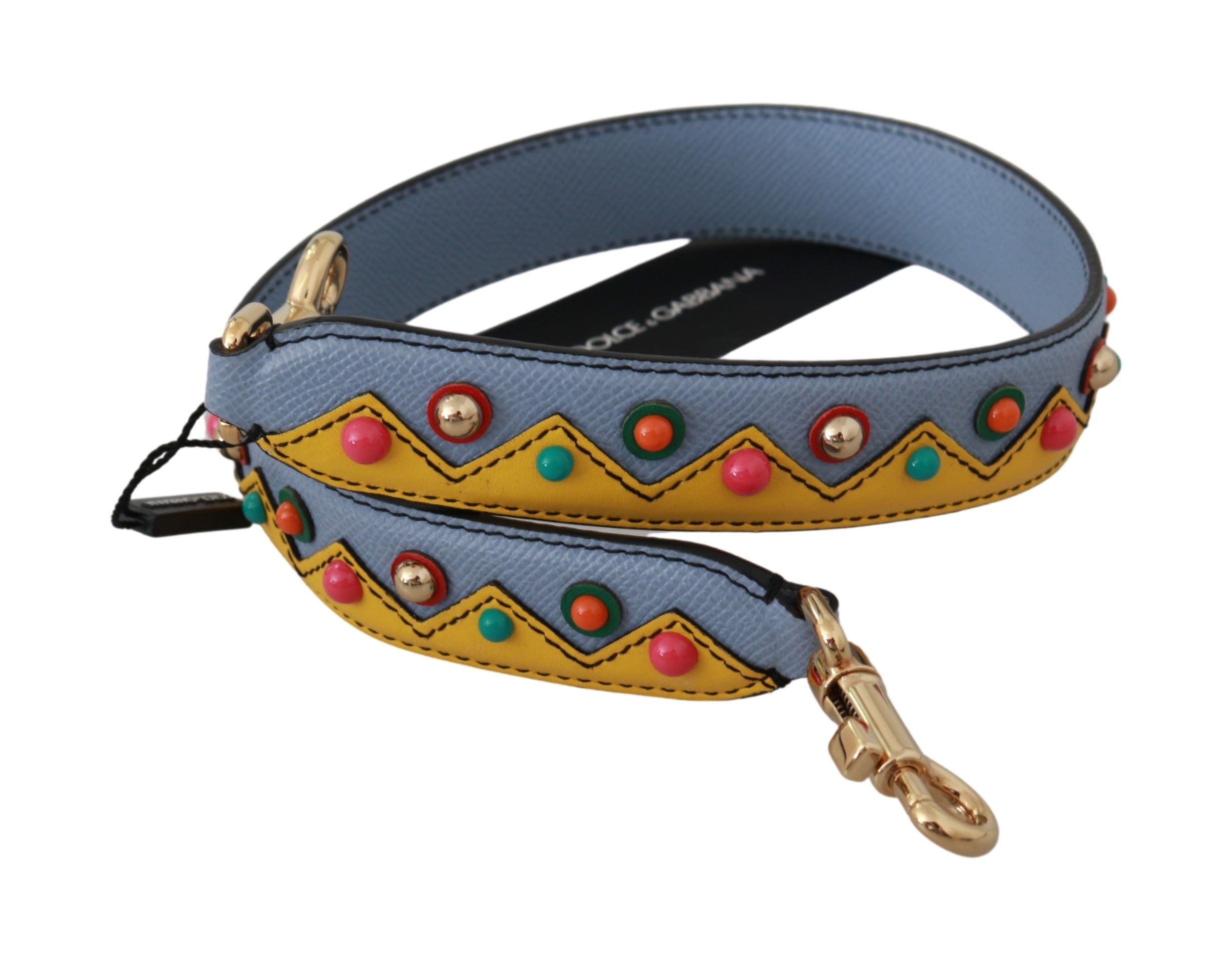 Dolce & Gabbana Tracolla Accessoria Blu in Pelle