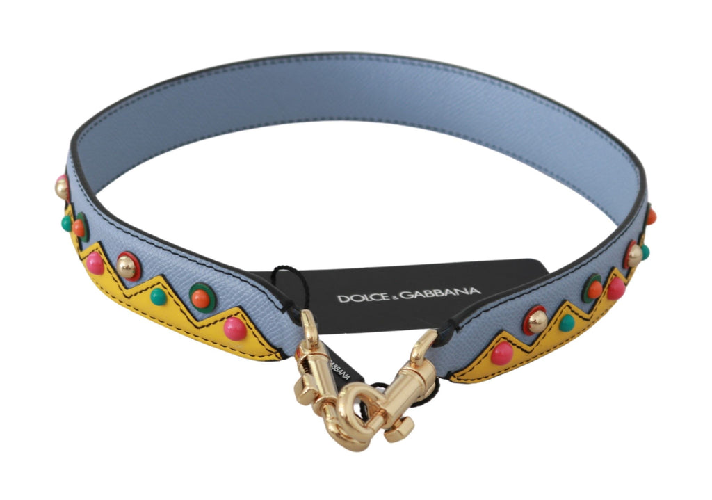 Dolce & Gabbana Tracolla Accessoria Blu in Pelle