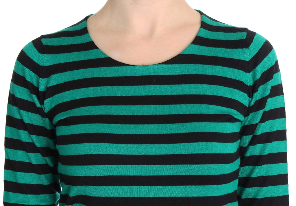 Maglione Dolce & Gabbana in Seta Cachemire Verde Nero