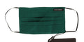 Mascherina Dolce & Gabbana in seta verde plissettata con elastico per le orecchie