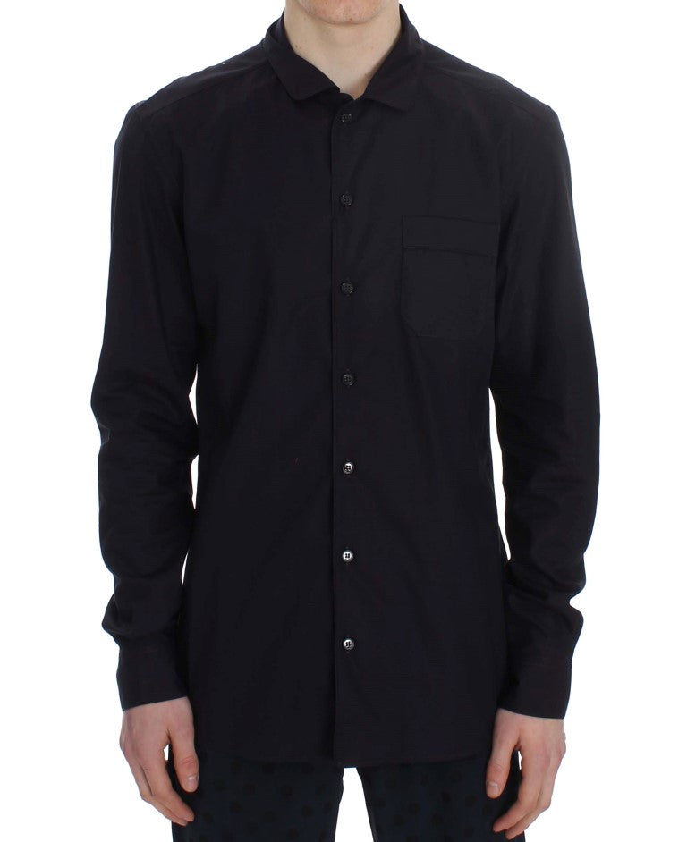 Camicia da pigiama Dolce & Gabbana in cotone a righe viola