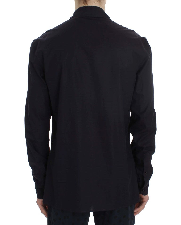 Camicia da pigiama Dolce & Gabbana in cotone a righe viola