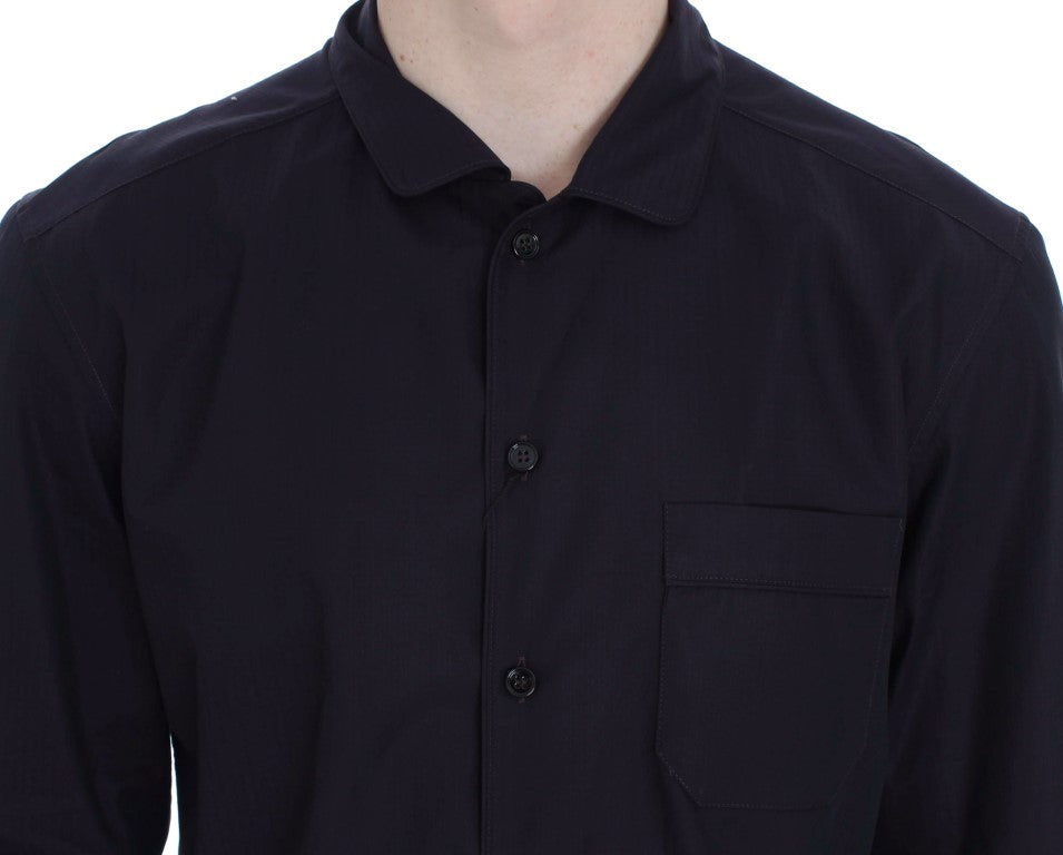 Camicia da pigiama Dolce & Gabbana in cotone a righe viola