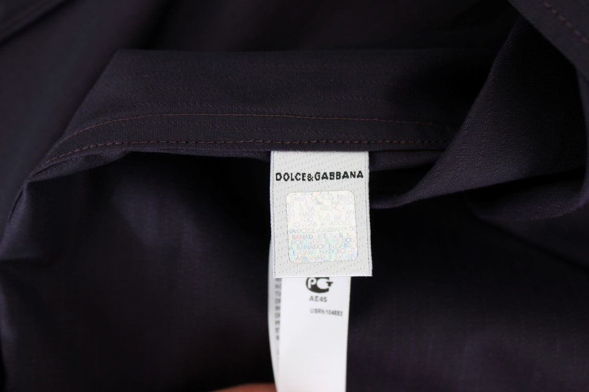 Camicia da pigiama Dolce & Gabbana in cotone a righe viola