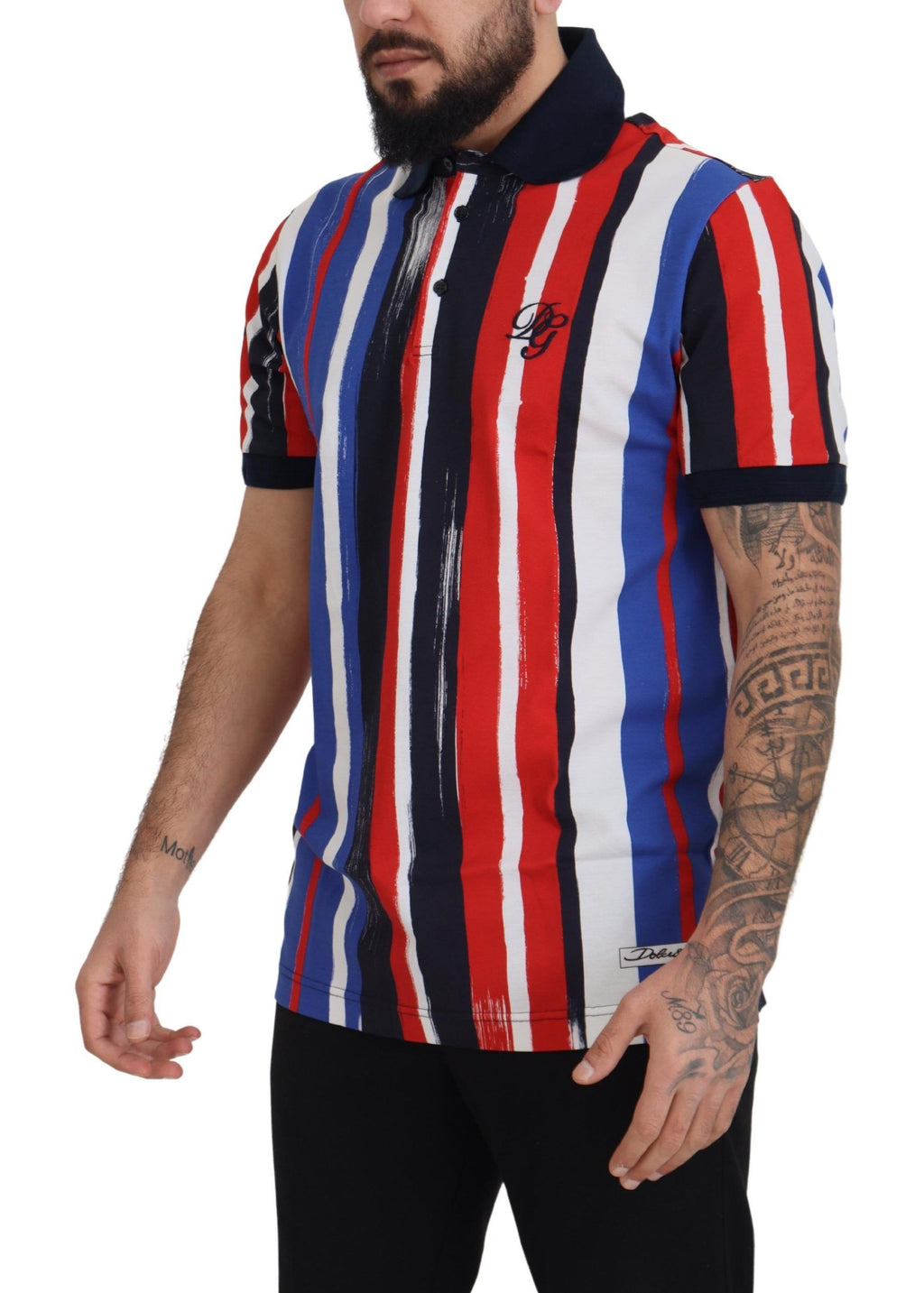 Dolce & Gabbana T-shirt Polo in Cotone Multicolor