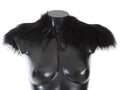 Sciarpa con colletto in pelliccia di volpe nera Dolce & Gabbana
