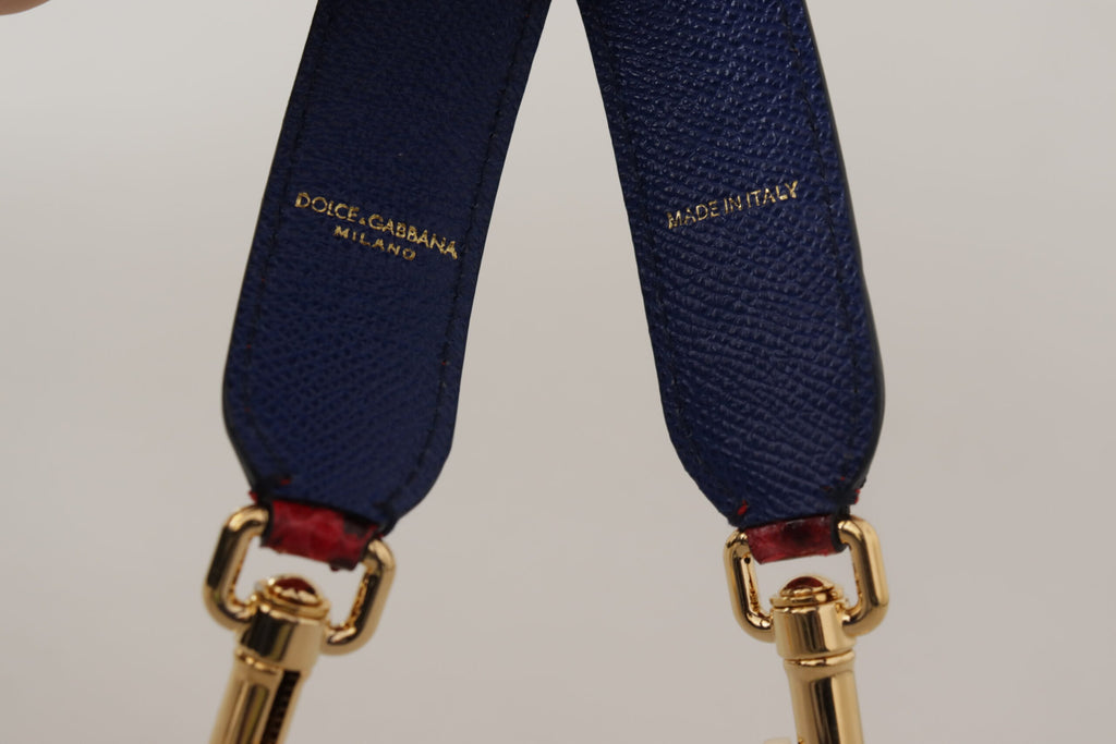 Dolce & Gabbana Tracolla Rossa in Pelle Esotica con Cristalli