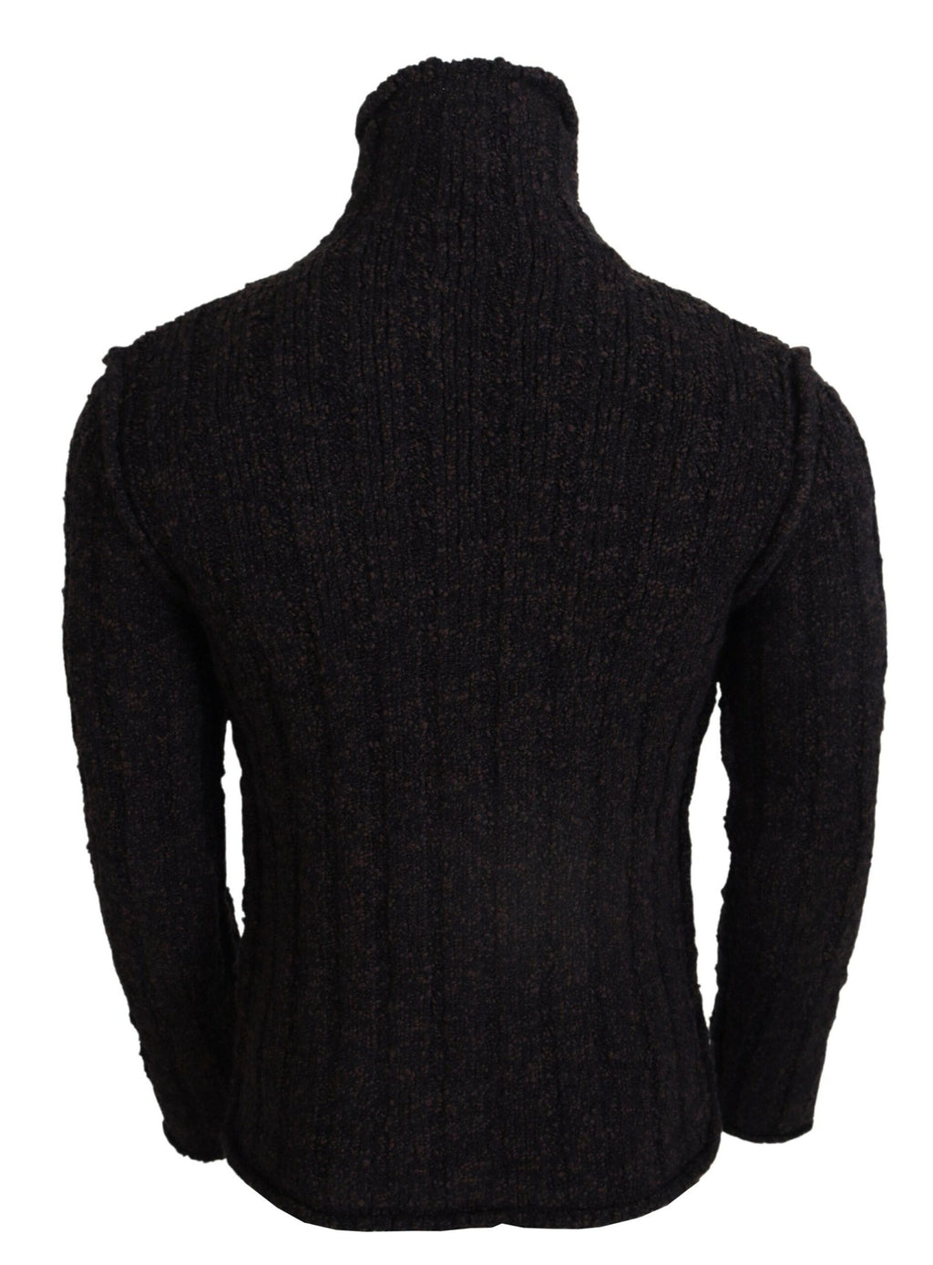 Maglione dolcevita in maglia di lana marrone Dolce & Gabbana