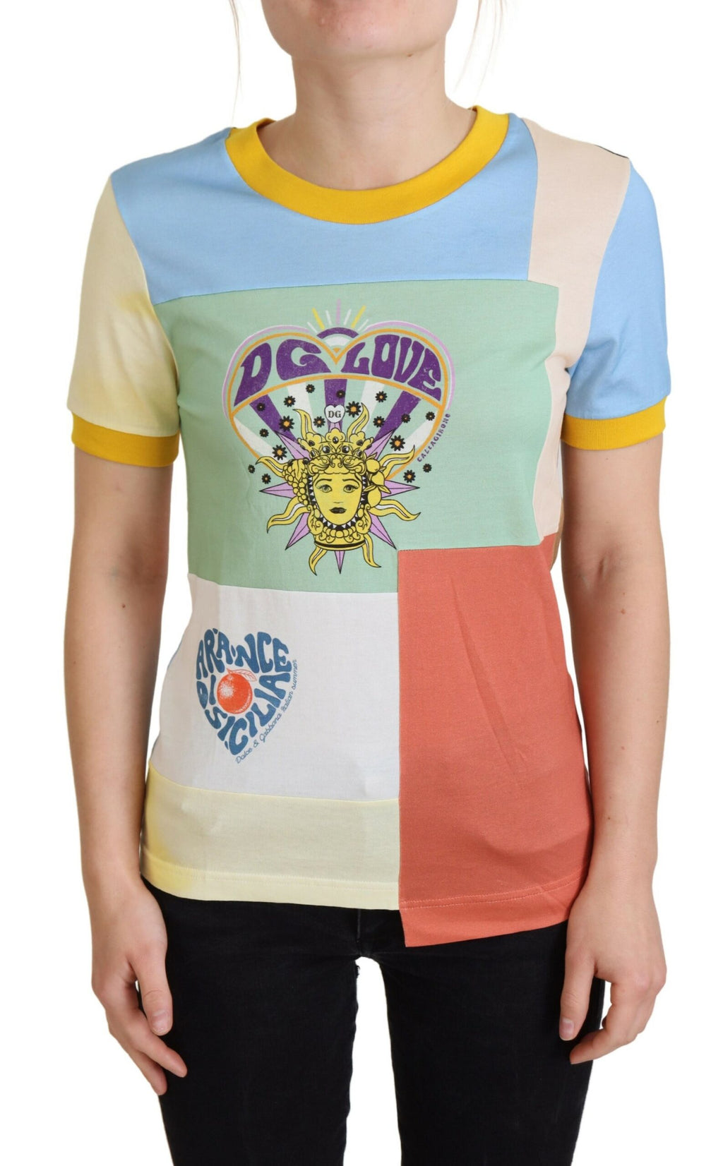 Dolce & Gabbana Multicolore Cotone DG Love Patchwork
