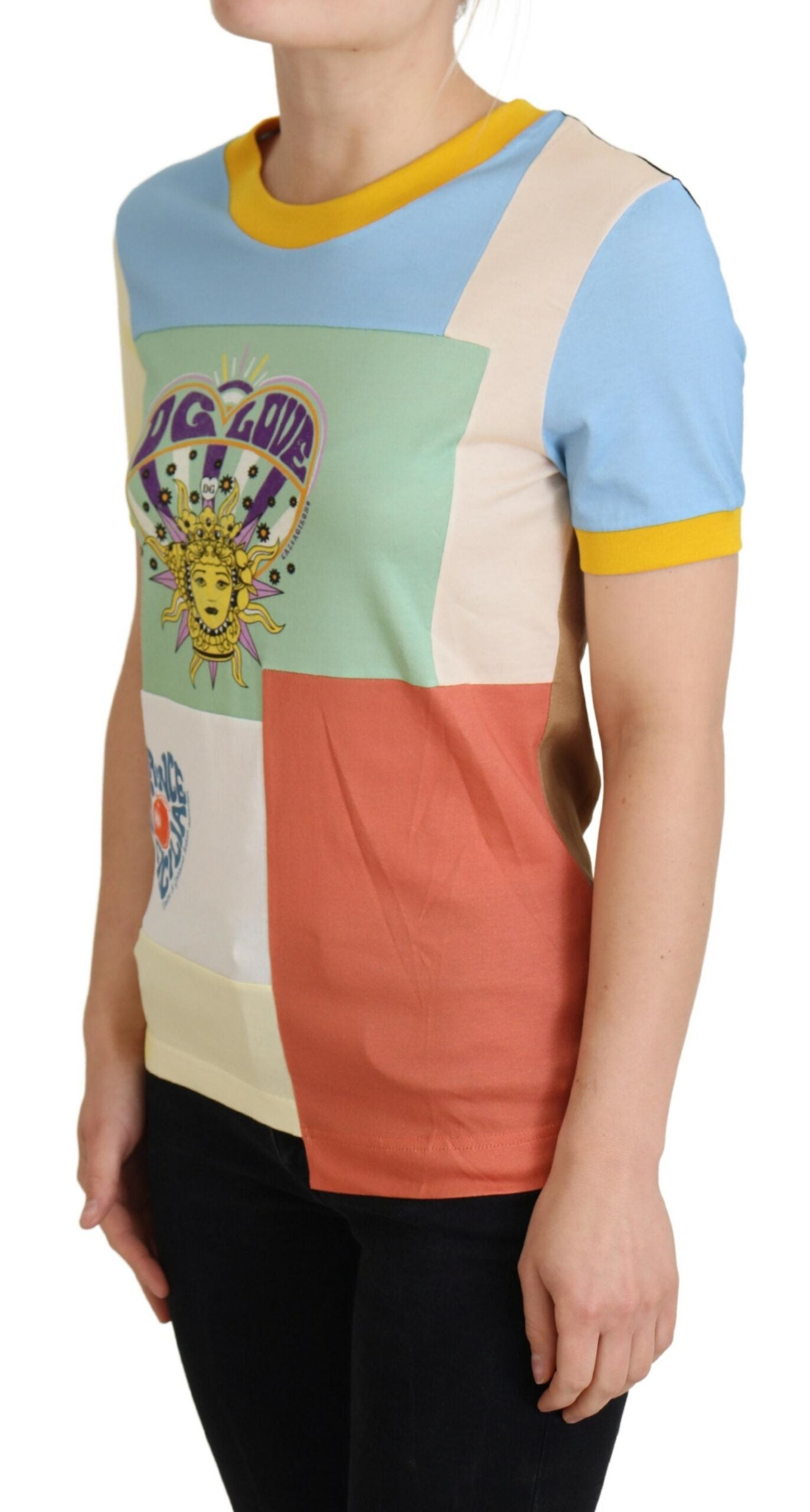 Dolce & Gabbana Multicolore Cotone DG Love Patchwork