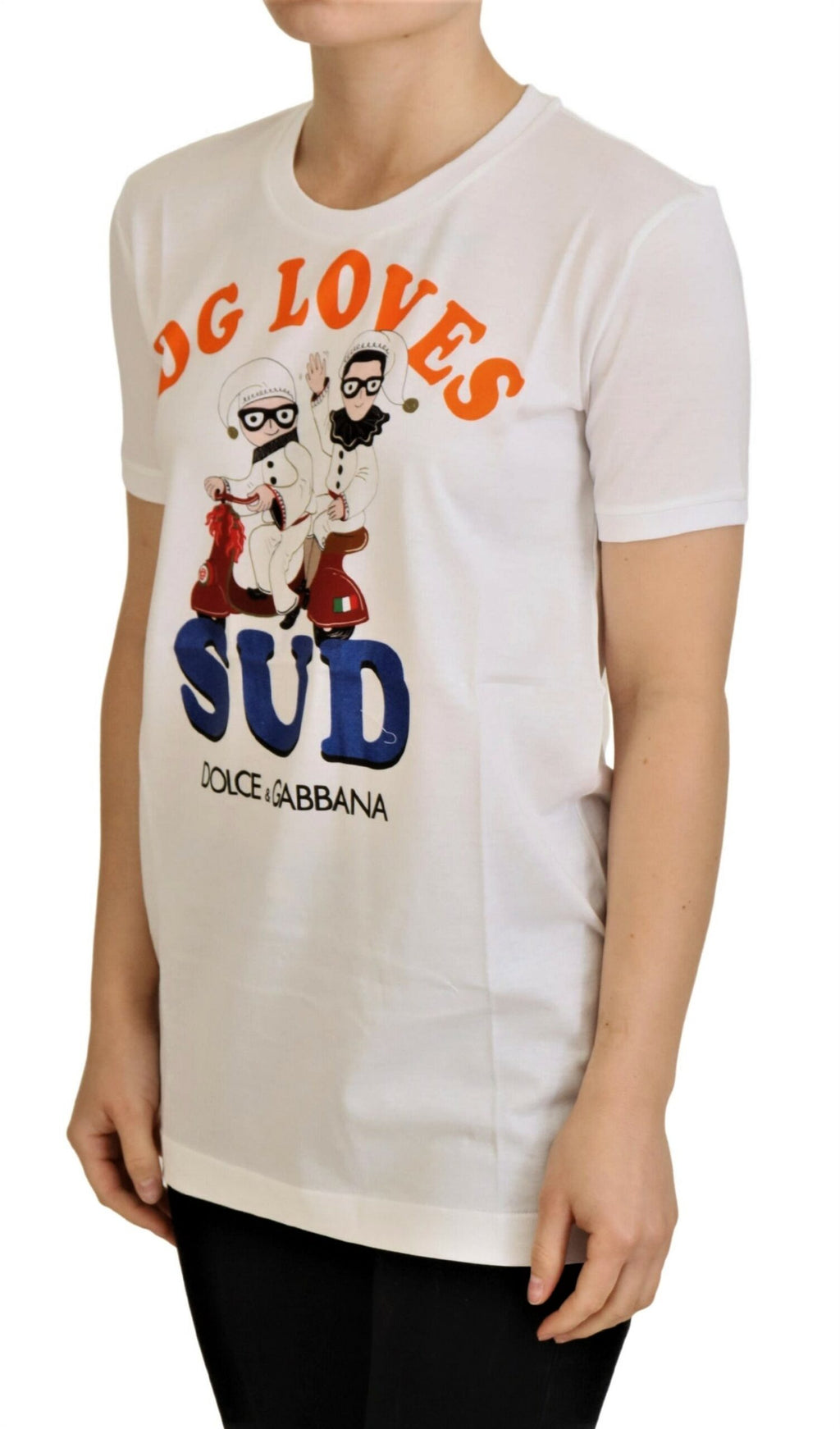 T-shirt Dolce & Gabbana in cotone bianco DG Loves SUD