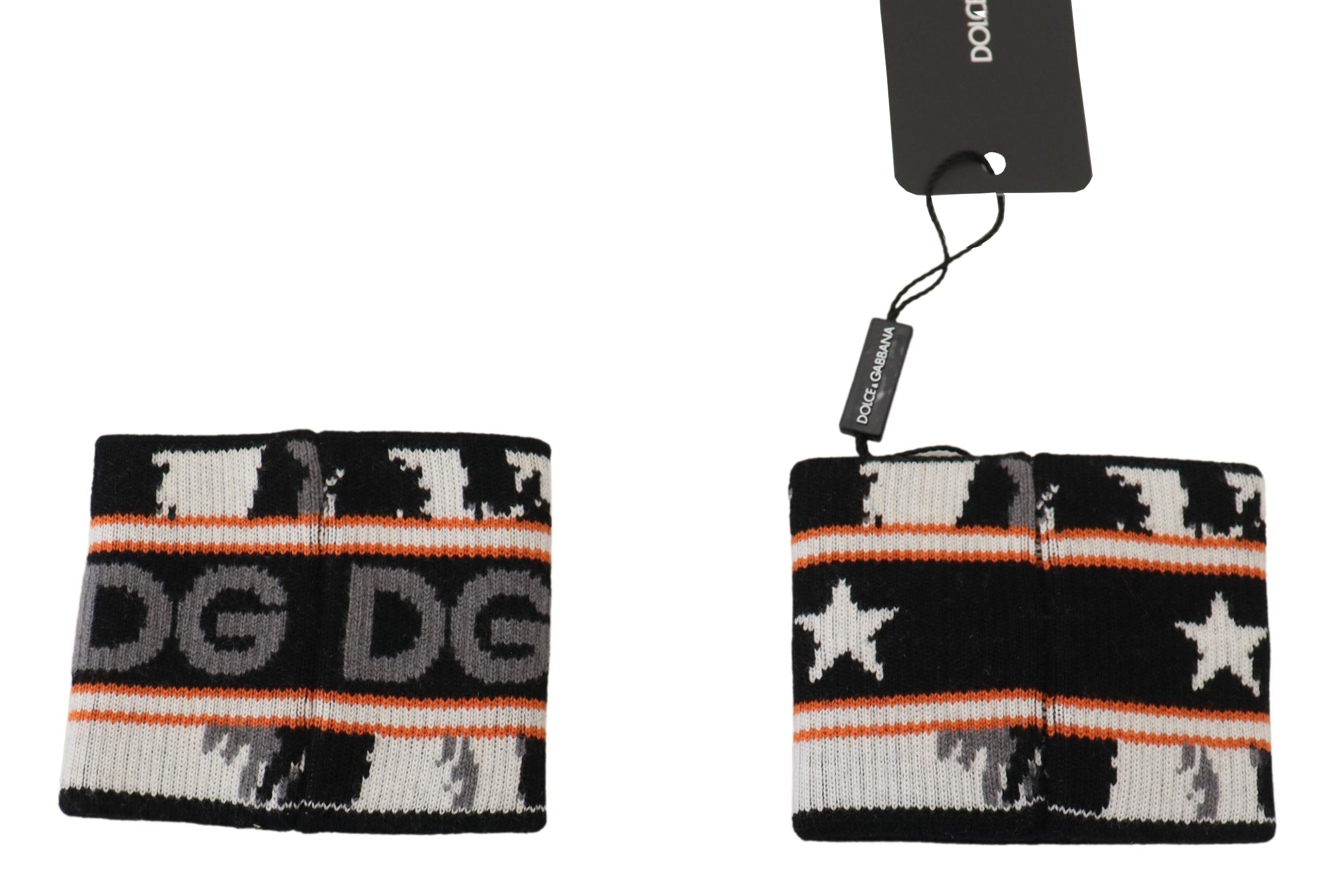 Completo due pezzi Dolce & Gabbana arancione e grigio Polsino DG Royal