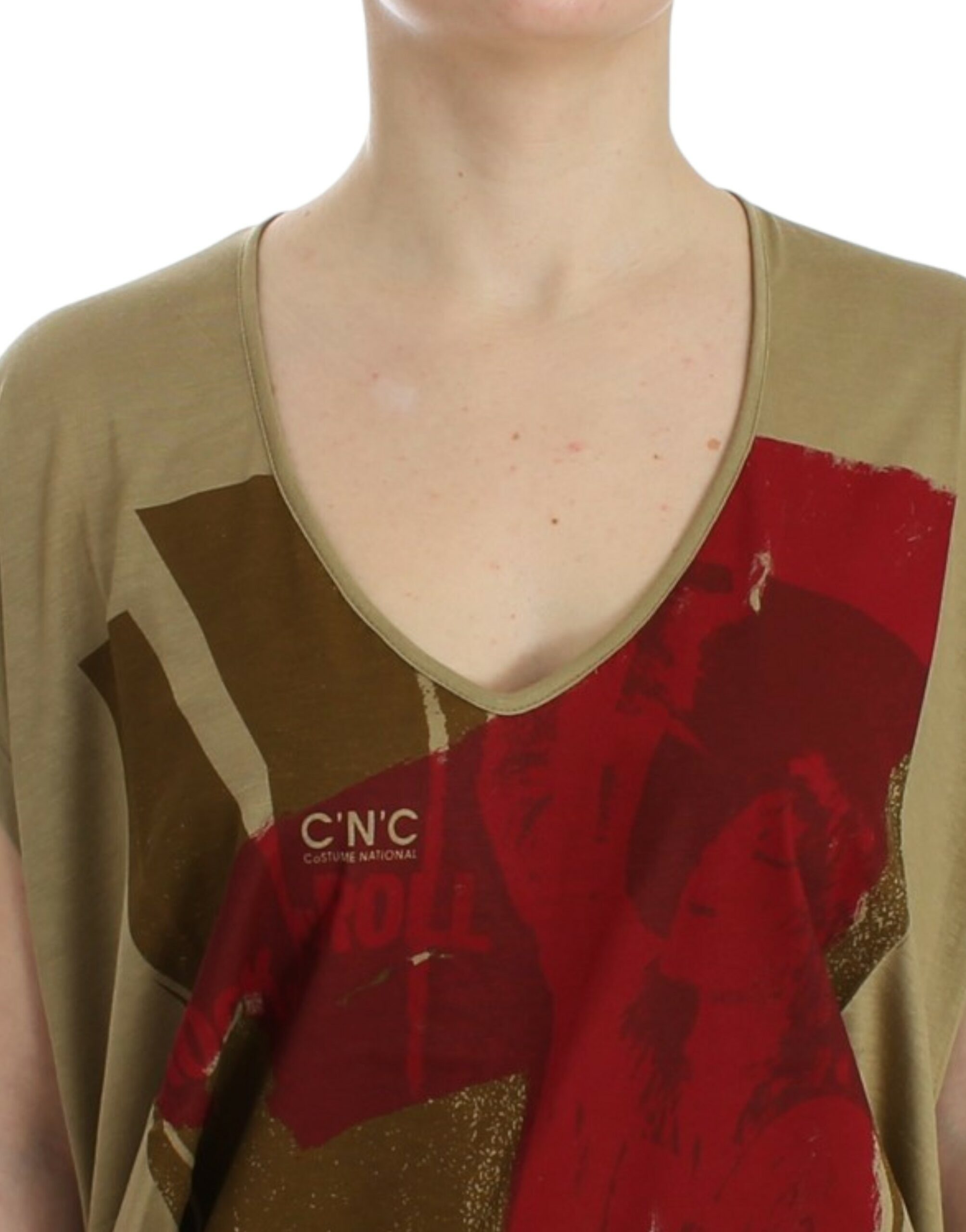 T-shirt a maniche corte Costume National con stampa verde
