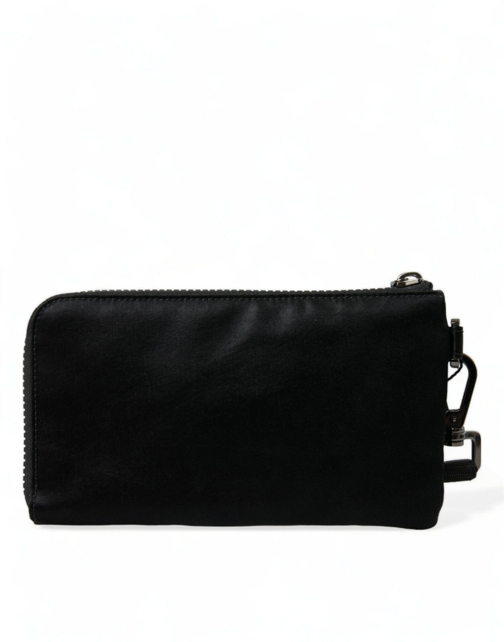 Dolce & Gabbana Clutch Bag Busta Pochette Portachiavi in Nylon Nero con Logo