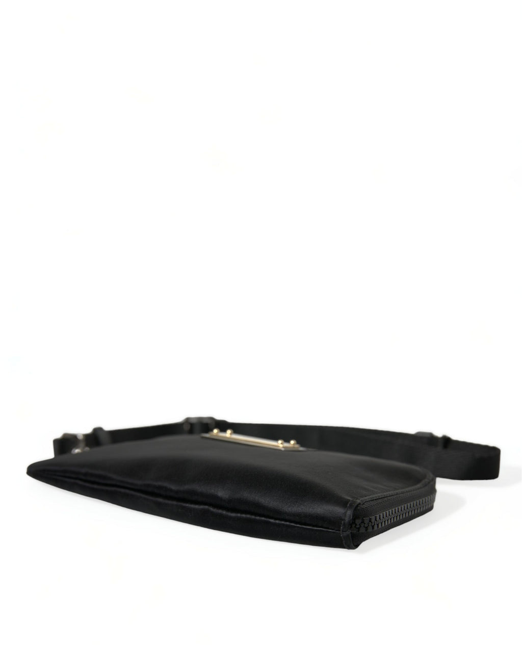 Dolce & Gabbana Clutch Bag Busta Pochette Portachiavi in Nylon Nero con Logo