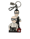 Dolce & Gabbana Portachiavi in Pelle Dominico Stefano con Logo Distintivo #DGFAMILY