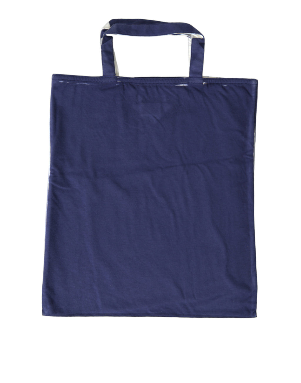 Borsa Shopping Prada Tote Spalla Logo in Tessuto Jersey Blu