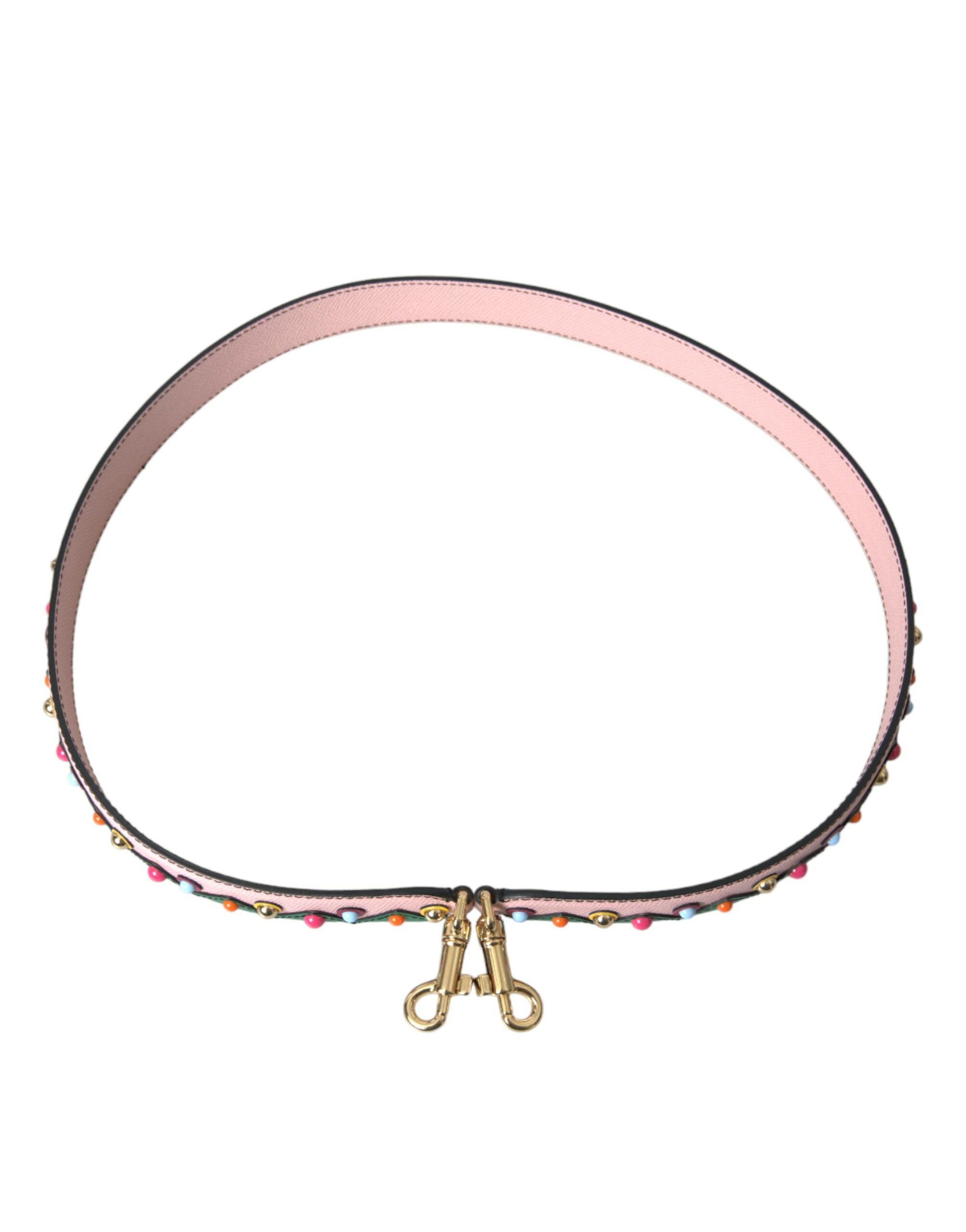 Dolce & Gabbana Tracolla per Borsa in Pelle Rosa